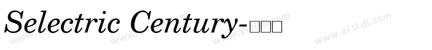 Selectric Century字体转换
